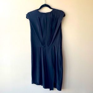 L’Agence Washed Silk Dress in Black NWT, Sz 8